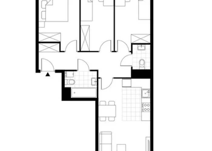 Ceglana 68metrow Apartmán Katovice